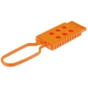 Brady Orange Nylon Non-Conductive Lockout Hasp 6-Lock Capacity 9 mm Shackle Diameter NON CONDUCTIVE LOCKOUT HASP