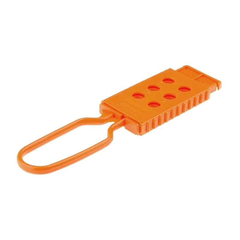 Brady Orange Nylon Non-Conductive Lockout Hasp 6-Lock Capacity 9 mm Shackle Diameter NON CONDUCTIVE LOCKOUT HASP