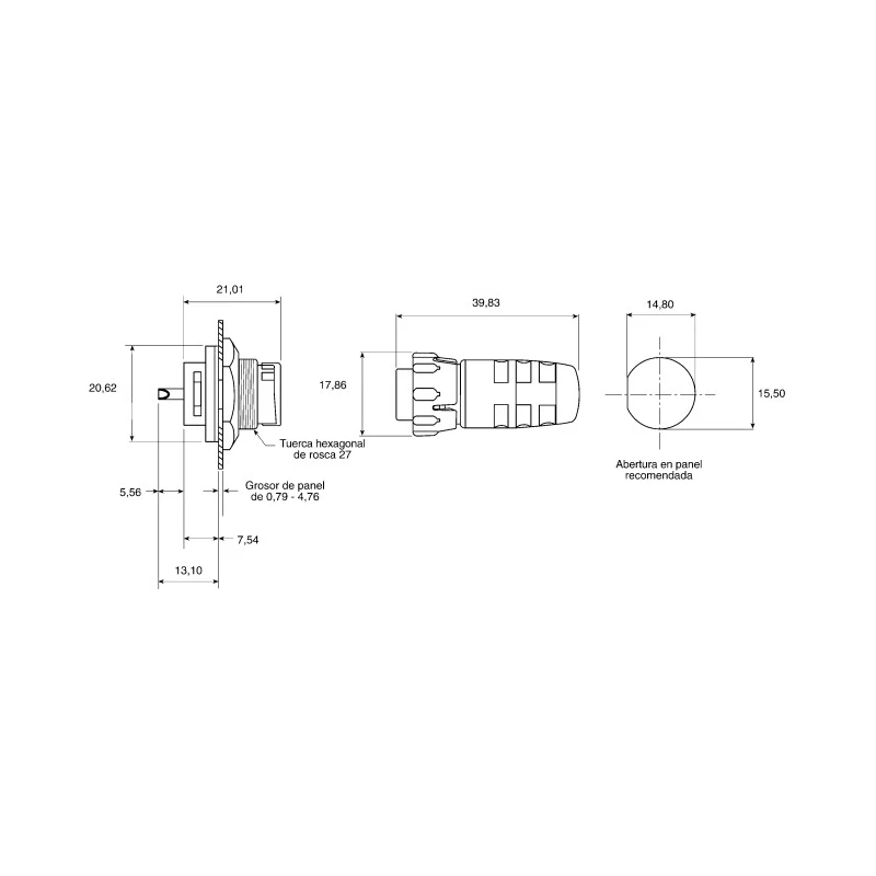 Switchcraft Circular Connector, 3 Contacts, Cable Mount, Socket, Female, IP68 IP69K, Thermoplastic Housing, 250V 7.5A EN3C3FX