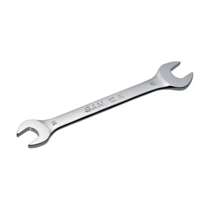 SAM Double Ended Open Spanner Metric Size 10 x 13 mm Chrome Vanadium Steel 172mm Overall Length 10-10X13N