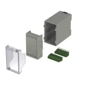 Bopla DIN Rail Enclosure Type CombiNorm-Classic Series ABS Material Grey 109.5mm Length 65004510.HMT1 CN 45 AK