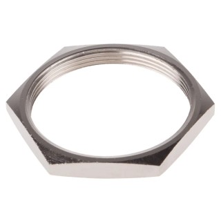 RS PRO Brass Cable Gland Locknut M50 Thread 6mm Pitch 127-502
