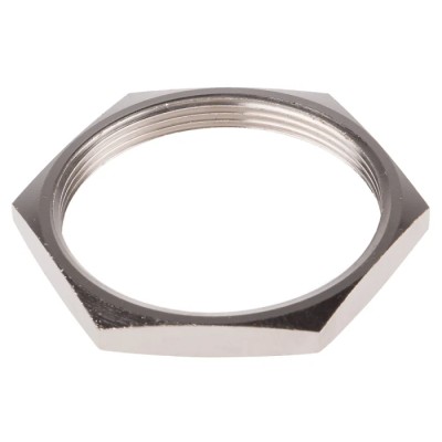 RS PRO Brass Cable Gland Locknut M50 Thread 6mm Pitch 127-502
