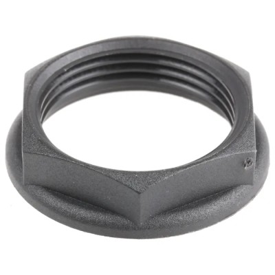 RS PRO Black Polyamide 6 Cable Gland Locknut M25 Thread 127-653