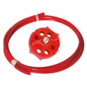 RS PRO Red 6-Lock Lockout Stainless Steel Polypropylene Economy Multi-Purpose Cable Lockout 8.25mm Shackle Diameter 221-5273