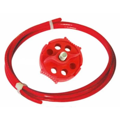 RS PRO Red 6-Lock Lockout Stainless Steel Polypropylene Economy Multi-Purpose Cable Lockout 8.25mm Shackle Diameter 221-5273