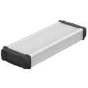 Bopla BOS-Ecoline Series Aluminium General Purpose Enclosure Silver Black Lid IP40 22mm x 57.2mm 83626150.HMT1 ELPH 620-0150