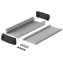 Bopla BOS-Ecoline Series Aluminium General Purpose Enclosure Silver Black Lid IP40 22mm x 57.2mm 83626150.HMT1 ELPH 620-0150