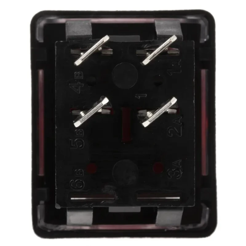 Arcolectric (Bulgin) Ltd Illuminated DPST On-Off Rocker Switch Panel Aluminium Housing Red Actuator C1353ALGNB