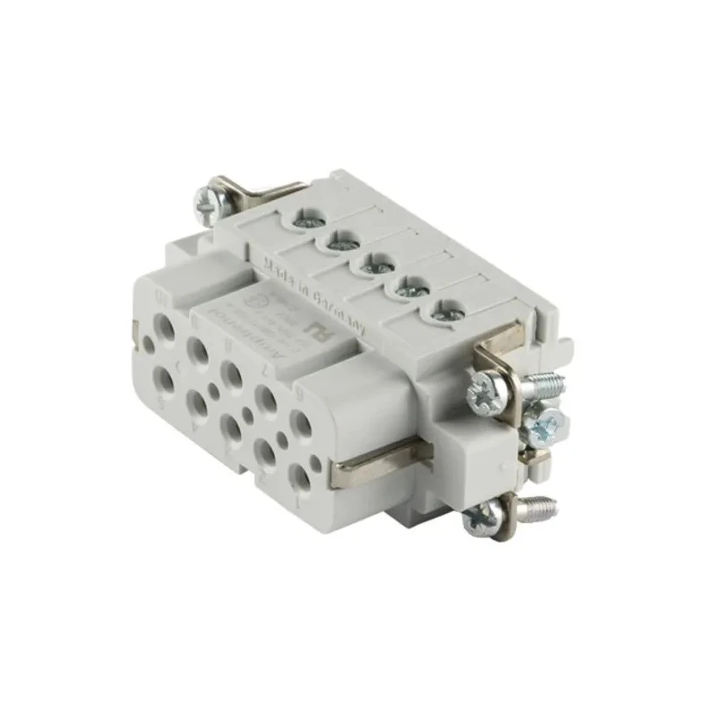 Amphenol Industrial Heavy Duty Power Connector Insert 16A 250V Female 10 Contacts C146 10B010 002 4