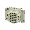 Amphenol Industrial Heavy Duty Power Connector Insert 10A 250V Female 24 Contacts C146 10B024 000 9