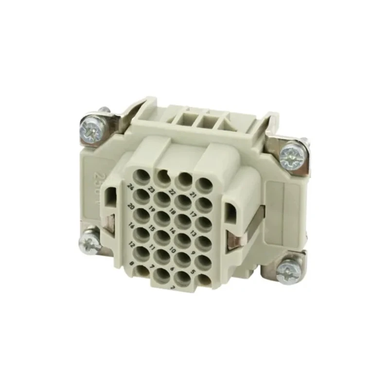 Amphenol Industrial Heavy Duty Power Connector Insert 10A 250V Female 24 Contacts C146 10B024 000 9