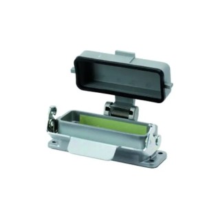 Amphenol Industrial Heavy Duty Power Connector Housing C146 10F025 000 2, 16 Pole, IP65, Bulkhead Cable Mount, A16