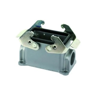 Amphenol Industrial Heavy Duty Power Connector Housing Aluminium Alloy Body IP65 Rated 2 Lever Locking C146 10N010 501 1