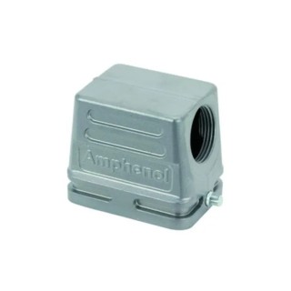 Amphenol Industrial Heavy Duty Power Connector Hood Cable Mount 6 Poles Aluminium Alloy IP65 Czech Republic C146 21R006 506 1