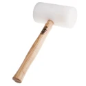 RS PRO Polyethylene Mallet with Replaceable Face 950 g Head Weight Wooden Handle 80mm Head Diameter 222-1546