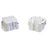 RS PRO Polyvinyl Chloride Cable Trunking Flat Corner 45 mm Height 130 mm Width 221-5308