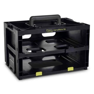 Raaco 2 Cell Black Plastic Compartment Box 241 mm x 386 mm x 263 mm 146401