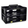 Raaco 2 Cell Black Plastic Compartment Box 241 mm x 386 mm x 263 mm 146401