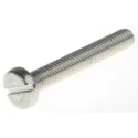 RS PRO Slot Pan Head Stainless Steel Machine Screw M6 40 mm Length A2 Grade 130-707