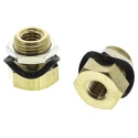 SMC Brass Pneumatic Fitting Female M5 Metric Thread 60°C Operating Temperature M-5E