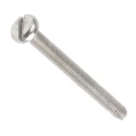 RS PRO Slot Pan Stainless Steel Machine Screw M3 Thread 30 mm Length A2 Grade 130-628