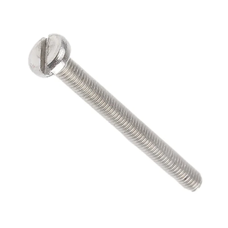 RS PRO Slot Pan Stainless Steel Machine Screw M3 Thread 30 mm Length A2 Grade 130-628