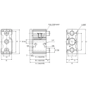 SMC Pneumatic Guided Cylinder 32mm Bore MGQ Series Double Acting, 50 mm Stroke MGQM32-50