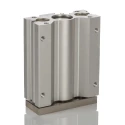 SMC Pneumatic Guided Cylinder 20mm Bore, MGQ Series, 50 mm Stroke, Double Acting, Direct Mount, MGQM20-50