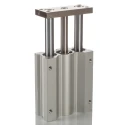 SMC Pneumatic Guided Cylinder 20mm Bore, MGQ Series, 50 mm Stroke, Double Acting, Direct Mount, MGQM20-50