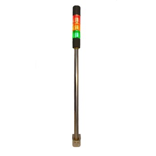 RS PRO Amber, Green, Red Signal Tower Buzzer with 3 Lights 24V AC/DC Screw Mount 222-2446