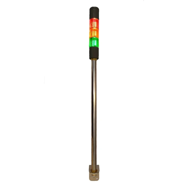 RS PRO Amber, Green, Red Signal Tower Buzzer with 3 Lights 24V AC/DC Screw Mount 222-2446