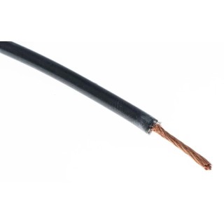 Hew Heinz Eilentropp SIFF Series Black Hook Up Wire, 17 AWG, 516 x 0.05 mm Strands, 20m Length, Silicone 13433-01-020