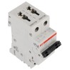 ABB System Pro M Compact S200M Miniature Circuit Breaker, 2-Pole, 63A, Type B, 440V AC, 125V DC 2CDS272001R0635 S202M-B63