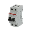 ABB System Pro M Compact S200M Miniature Circuit Breaker, 2-Pole, 63A, Type B, 440V AC, 125V DC 2CDS272001R0635 S202M-B63