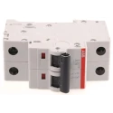 ABB Miniature Circuit Breaker 2-Pole, 16A Current Rating, Type B Tripping, 440V AC / 125V DC, 10kA 2CDS272001R0165 S202M-B16