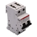 ABB System Pro M Compact Miniature Circuit Breaker 2-Pole 25A Type B 440V AC 125V DC 10 kA 2CDS272001R0255 S202M-B25