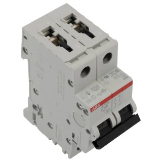 ABB System Pro M Compact S200M Miniature Circuit Breaker, 2-Pole, 40A, Type B, 440V AC, 125V DC 2CDS272001R0405 S202M-B40