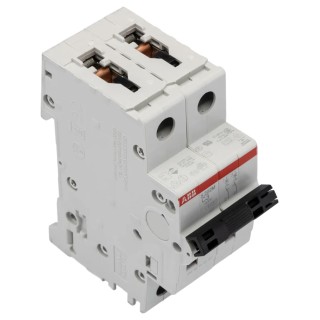 ABB System Pro M Compact S200M Miniature Circuit Breaker 2-Pole 3A Type C 440V AC 125V DC 10 kA 2CDS272001R0034 S202M-C3