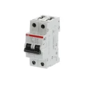 ABB System Pro M Compact S200M Miniature Circuit Breaker 2-Pole 3A Type C 440V AC 125V DC 10 kA 2CDS272001R0034 S202M-C3