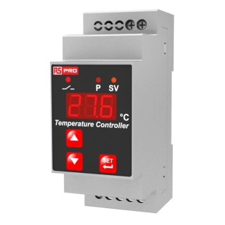 RS PRO ESM DIN Rail On-Off Temperature Controller 1 Input, 1 Output Relay, 24V On-Off 222-8120