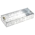 MK Electric Back Box Steel 3 Gang 75mm Width 75mm Height 35mm Depth High Gloss Finish K863