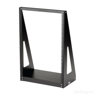 StarTech.com Black 16U Steel Server Rack with 2 Post Frame, 787 mm Height 2POSTRACK16