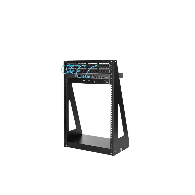 StarTech.com Black 16U Steel Server Rack with 2 Post Frame, 787 mm Height 2POSTRACK16
