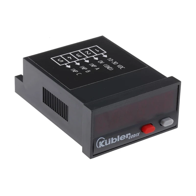 Kubler Digital Panel Multifunction Meter for Frequency, LED Display, 50 mm x 25 mm, Model 6.52P.012.300
