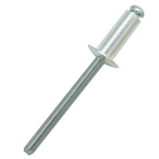 RS PRO Aluminium Dome Head Blind Rivet 5 mm Diameter 12 mm Length Model 223-1114