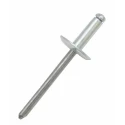 RS PRO Aluminium Blind Rivet 4.8 mm Dome Head Plain Finish Steel Mandrel 223-1144