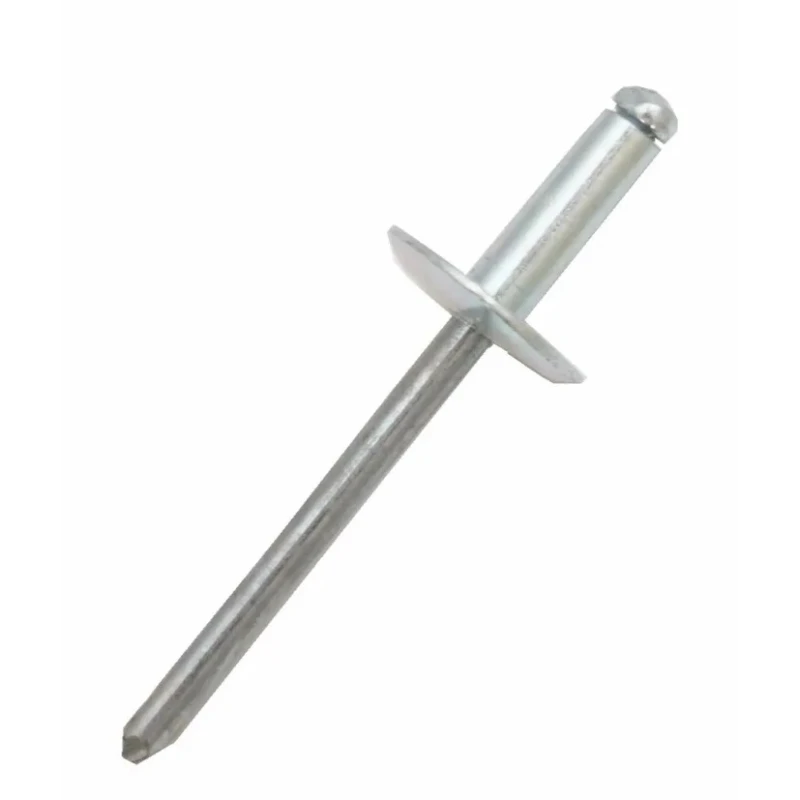 RS PRO Aluminium Blind Rivet 4.8 mm Dome Head Plain Finish Steel Mandrel 223-1144