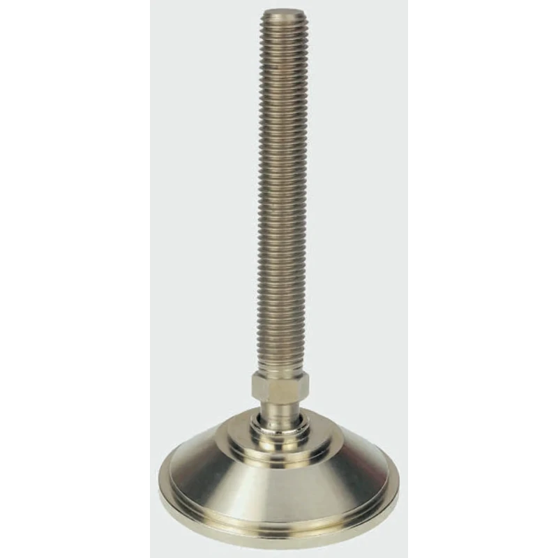 Nu-Tech Engineering M16 70 mm Diameter Adjustable Foot Nickel Plated Steel 1500 kg Static Load Capacity 10 ° Tilt A070/006