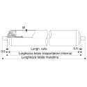 Interroll Plastic Round Conveyor Roller Spring Loaded 20 mm Diameter x 200 mm Length, Steel 20 N Dynamic 11AYS20C03 - 200